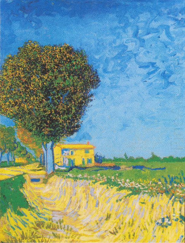 Vincent Van Gogh A Lane near Arles china oil painting image